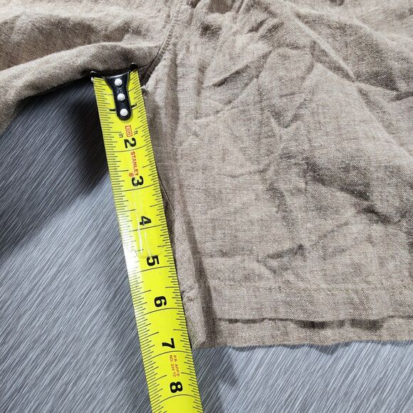 Old Navy Chambray Linen-Blend Everyday Shorts 7” Women SZ 29 Beige - Picture 5 of 7